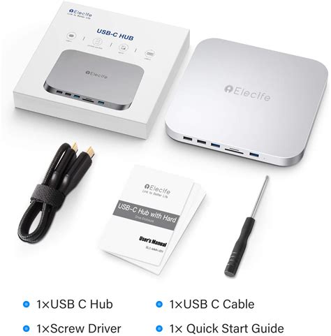 Usb C Hub With Hard Drive Enclosure For Mac Mini M1 Type C Docking St Reliable Store