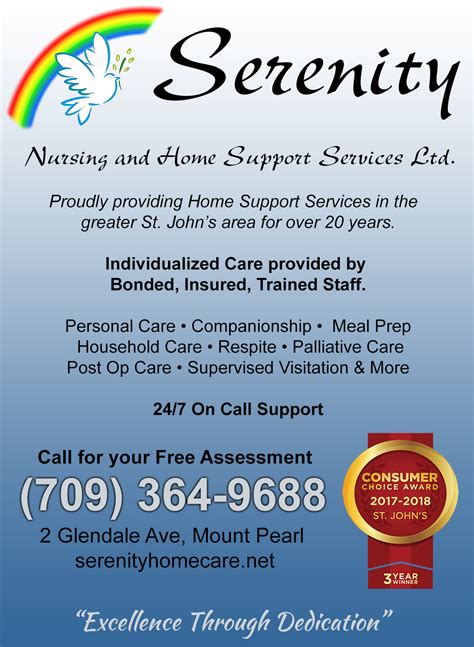 Serenity Home Care Opening Hours 2 Glendale Ave Mount Pearl Nl