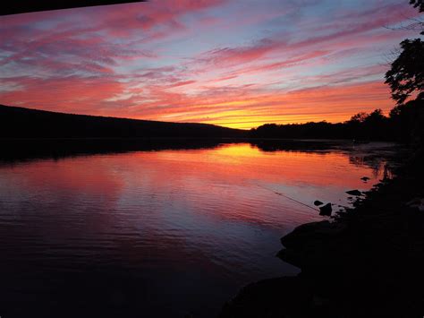 Sunset I captured at Lake Nockamixon : r/Pennsylvania