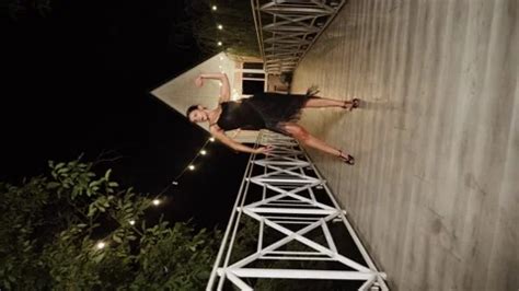 Woman Dancing Latina Dance Alone On The Stock Video Pond