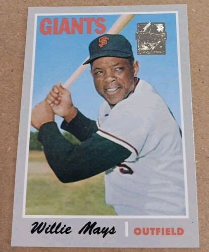 Topps Willie Mays Reprint Topps Giants Rare