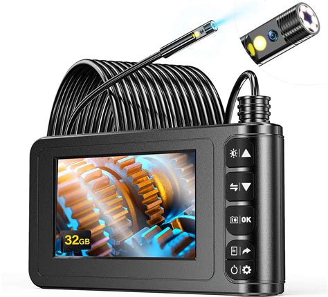 Dual Lens Endoscope YINAMA 1080P HD Dual Lens Digital Borescope 4 3