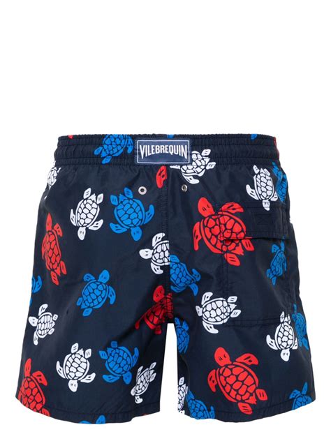 Vilebrequin Turtle Print Swim Shorts Blue Farfetch