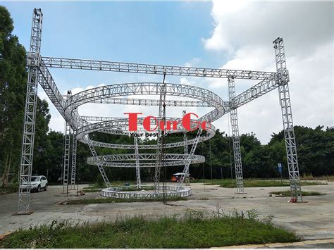 Outdoor Concert Stage Display Truss System With Aluminum Circle Truss