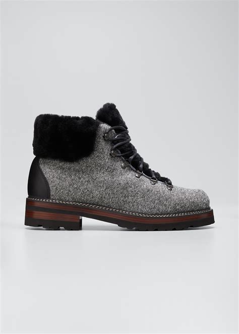 Prada Mens Cloudburst Thunder Lug Sole Combat Boots Bergdorf Goodman