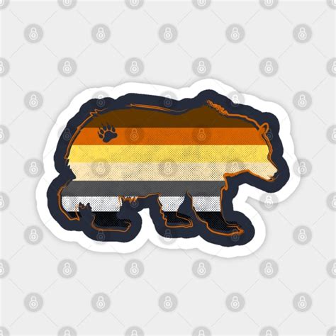 Mens Gay Daddy Bear Paw Print Lgbt Bear Magnet Teepublic