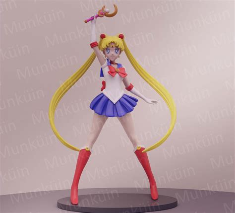 Archivo 3d Usagi Tsukino Sailor Moon・modelo Para Descargar Y Imprimir