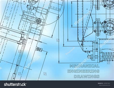 Blueprint Sketch Vector Engineering Illustration Stock Vector (Royalty ...