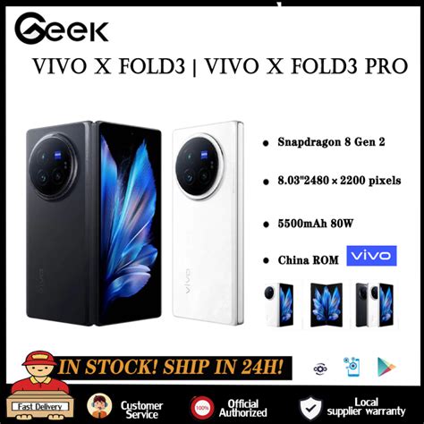 Original China Rom Vivo X Fold Snapdragon Gen Vivo X Fold Pro