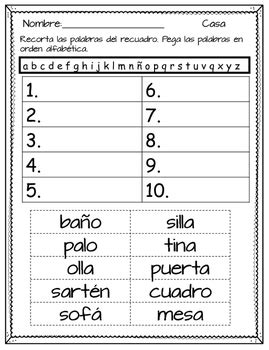 Orden Alfabetico By Bilingual Schoolhouse Tpt