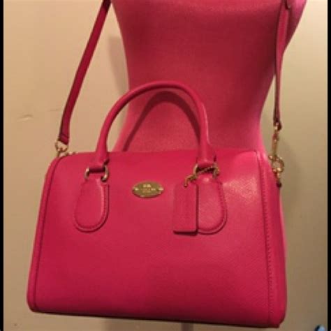 Coach Nwt Authentic Coach Pink Ruby Mini Bennett From Poshpurses