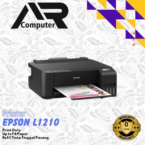 Jual Printer Epson EcoTank L 1210 L1210 New Pengganti Epson L1110 L