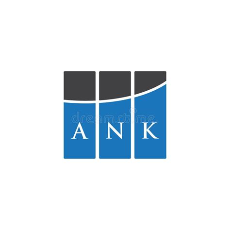 Ank Letter Logo Design On Black Background Ank Creative Initials