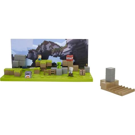 Minecraft Grass Series 1 Stop Motion Movie Creator Playset Green Box