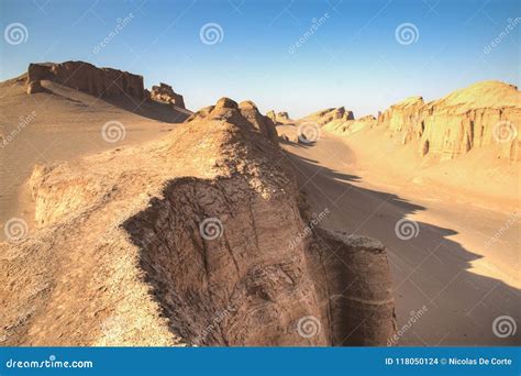 Dasht E Lut Desert Near Kerman Iran Stock Photo Image Of Landscape