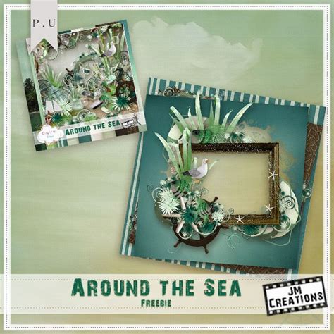 Jm Creations Around The Sea Free Quickpage Freebie Scrapbooking