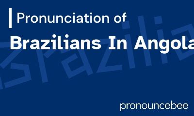 how to pronounce angola