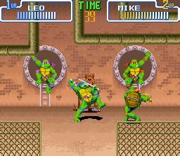 Screenshot Of Teenage Mutant Ninja Turtles Turtles In Time Snes