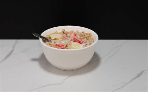 Cereal Bowl – Cheerios with Strawberries & Bananas | Just Dough It!