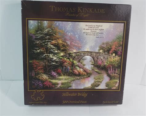 Thomas Kinkade Painter Of Light Stillwater Bridge Pc Oversized