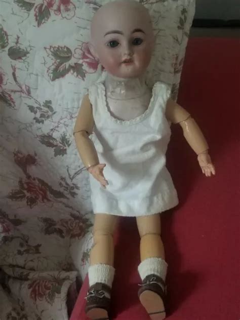 Poupee Ancienne Tete Porcelaine Bras Jambes Bois A Restaurer Jumeau