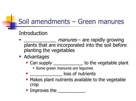 Ppt Soil Amendments And Fertilizers Powerpoint Presentation Free