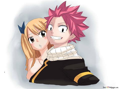 Natsu Dragneel And Lucy Heartfilia Hug