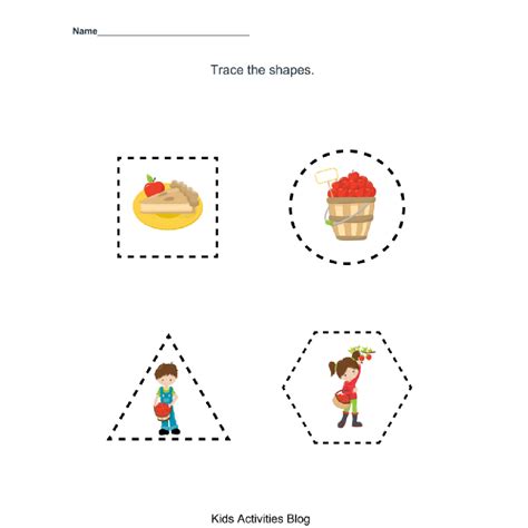 Free Apple Themed Worksheets For Preschool And Kindergarten