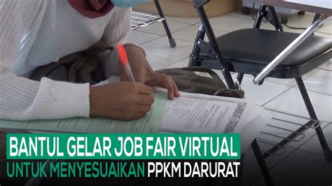 Disnakertrans Bantul Gelar Job Fair Virtual Youtube