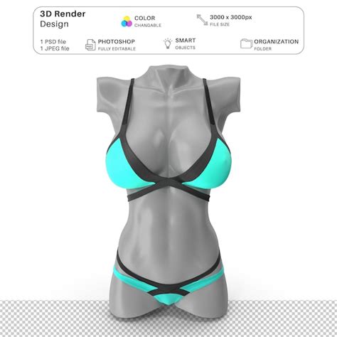 Mannequin F Minin Portant De La Lingerie Mockup Mod Lisation D Fichier Psd Lingerie R Aliste