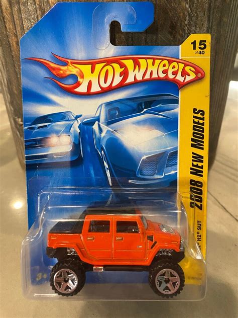 2008 Hot Wheels 15 New Models 15 40 Hummer H2 Sut Orange W Chrome Orut5sp Ebay