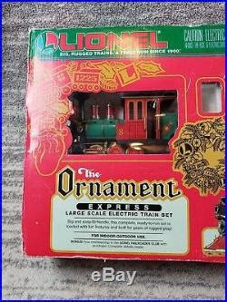 Lionel The Ornament Express Electric Train Set Christmas Large Scale