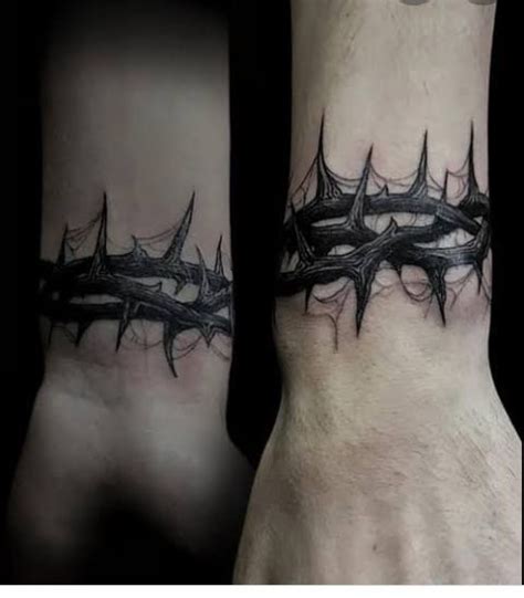 Crown Of Thorns Wrist Tattoo