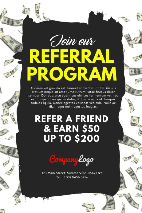 Referral Program Flyer Template Postermywall