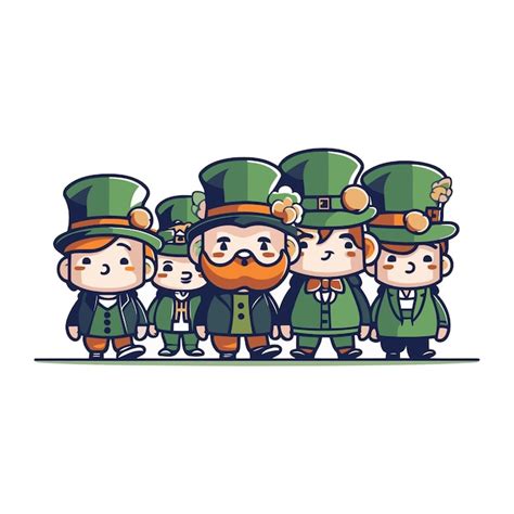 Premium Vector Happy Leprechauns St Patricks Day Vector Illustration