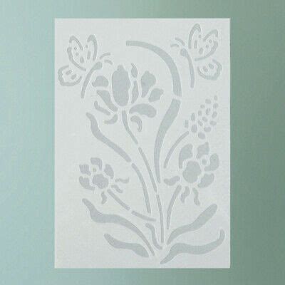 Flexible Schablone Blume Und Schmetterlinge Stencil A Flex Schablone