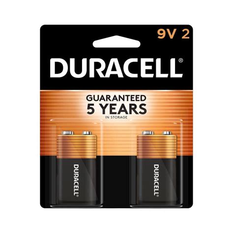 Duracell Duracell Coppertop 9V Battery 2 Pack Long Lasting Power All