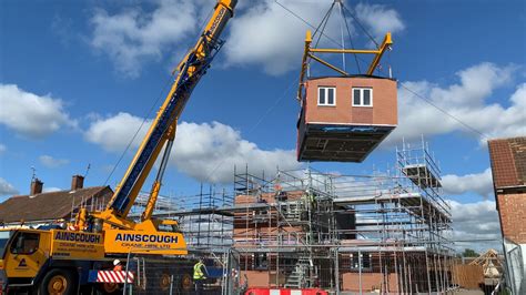 Ainscough Lifts Modular Homes Into Merseyside