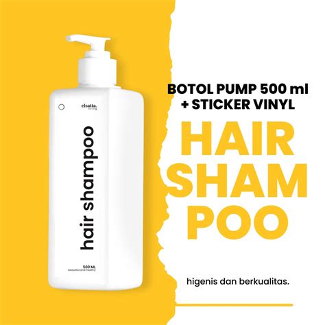 Jual Refill Botol Pump Ml Warna Putih Kotak Aesthetik Free Sticker