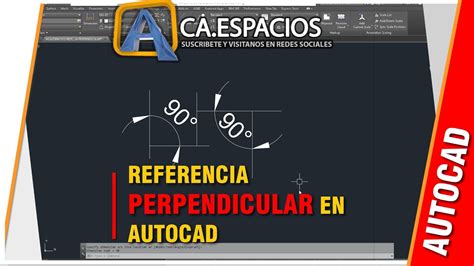 Como Utilizar La Referencia Perpendicular En Autocad Youtube