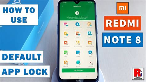 How To Use Default App Lock In Xiaomi Redmi Note Youtube