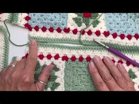 Noel Nine Patch Blanket Side To Side Slip Stitch Join Youtube