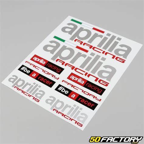 Adesivi Aprilia Racing X Cm Tavola