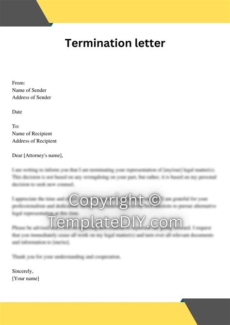 Attorney Termination Letter Sample With Examples [word]