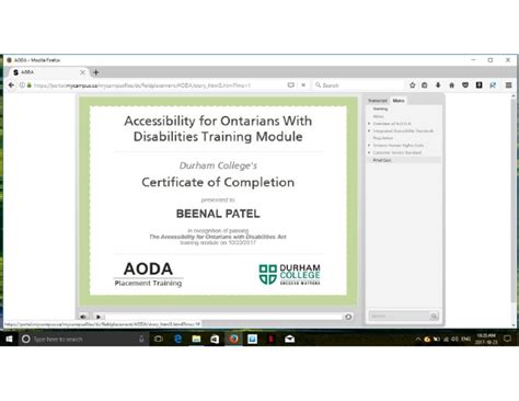 Aoda Certificate 2 Pdf