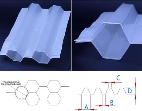 Mm Hexagonal Honeycomb Lamella Clarifiers Sheet Tube Settler Pp