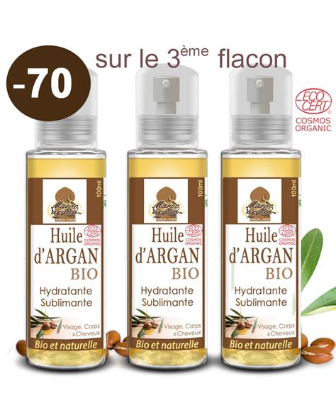 Huile D Argan Pure Pour 2 achetées 70 offert sur le 3 Maroc Argan