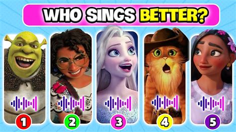 Who Sings Better Guess The Disney Character By Their Voice Frozen