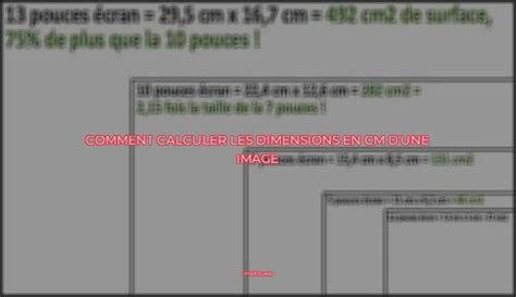 Comment Calculer Les Dimensions En Cm Dune Image Photolabs