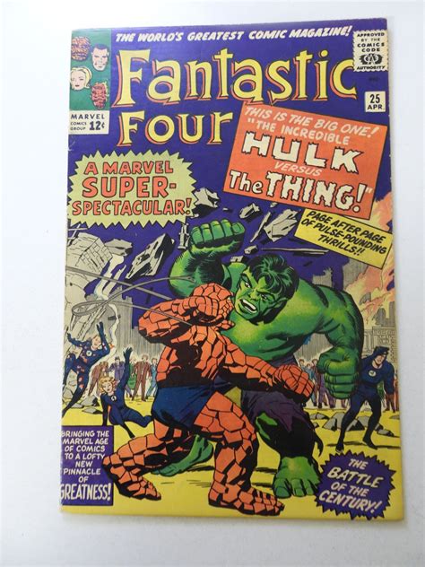 Fantastic Four 25 1964 Fn Condition Name Written Interior Back